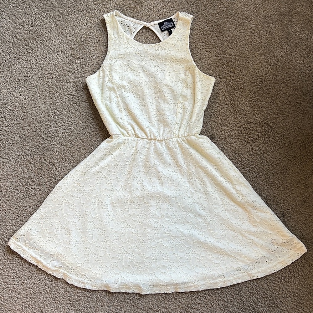Floral white dress